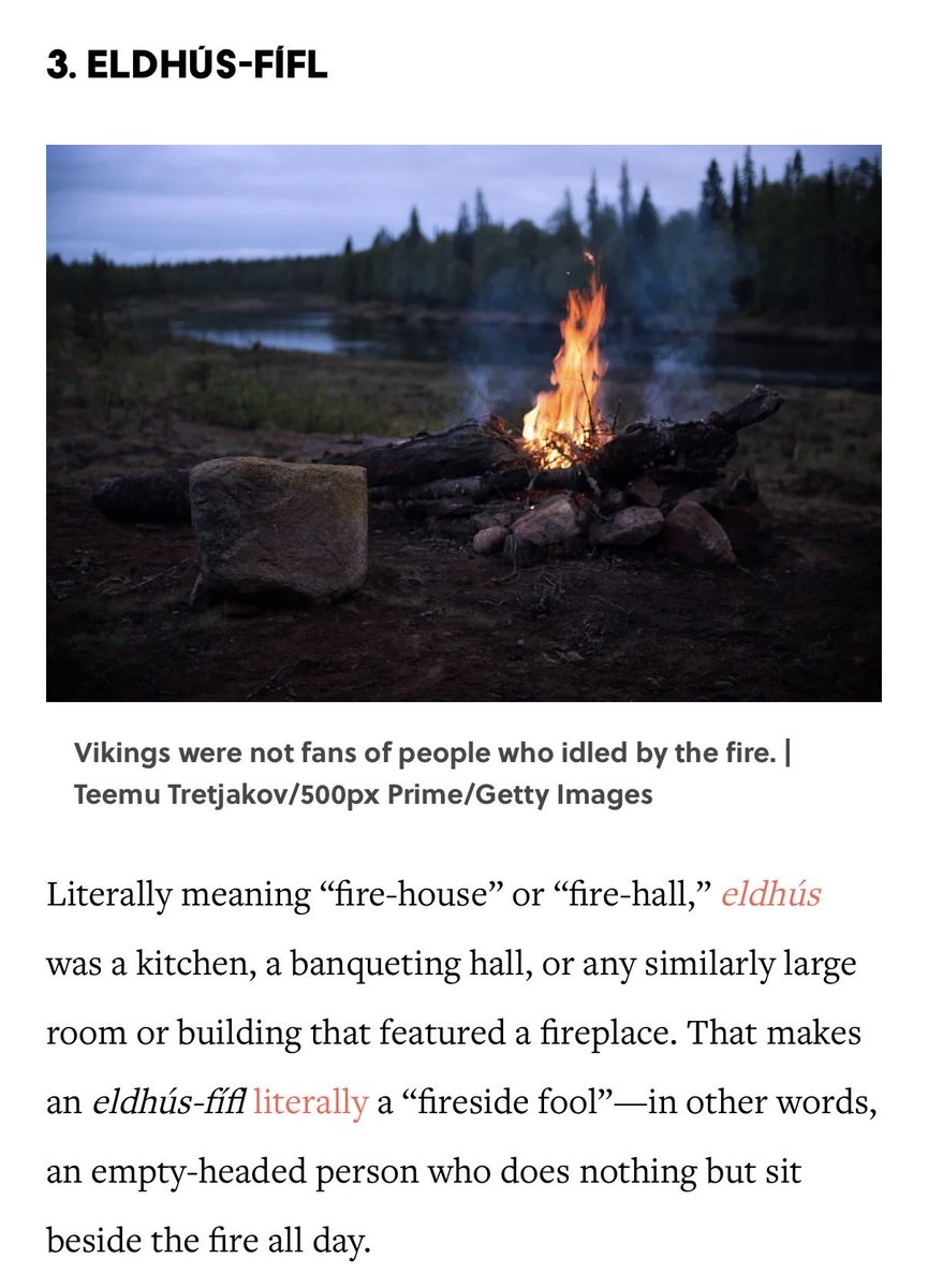 ELDHÚS-FÍFL

바이킹의 욕으로, 불 옆에서 편안하게 쉬기만 하는 사람을 욕하는 뜻입니다…웃기다

언노운 북 페스티벌에 오시면
공짜로 불 옆에서 따뜻~허게 쉬는 욕 판화 타투를 찍어 드려요!