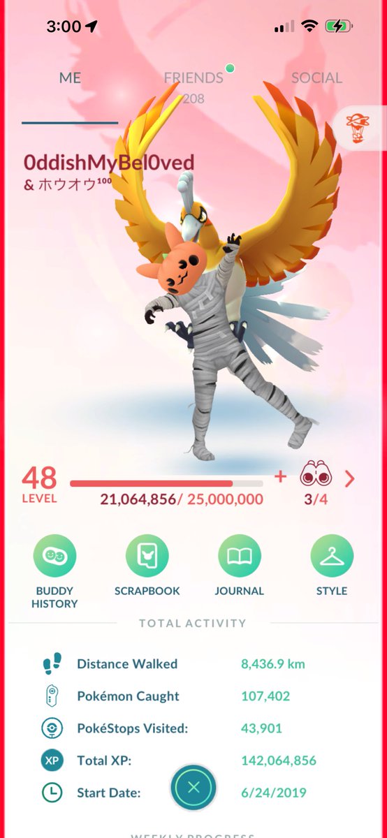 TranslucentWorm's tweet photo. Final screenshots before the update drops. The delay sucks and all but I’m sure they have their reasons. Wish everyone good luck on their adventures! 
#PokemonGO https://t.co/SKvHx6bG88