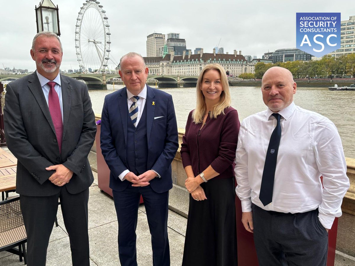 assocsecurity's tweet image. Representatives of the ASC, our Chair #GaryThomas, Vice Chair #SimonCrane, and Director #MichelleElkinsMBE recently me with our Patron, #LordGrahamEvans of Rainow, at the #HousesofParliament.

In the meantime, we hope to see you at #ConSeC next Thursday!