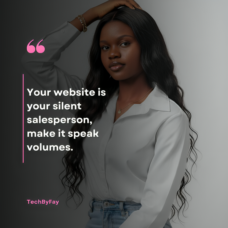 TechByFay's tweet image. A well-designed website doesn’t just look good, it works for you 24/7. Ready to elevate your online presence?