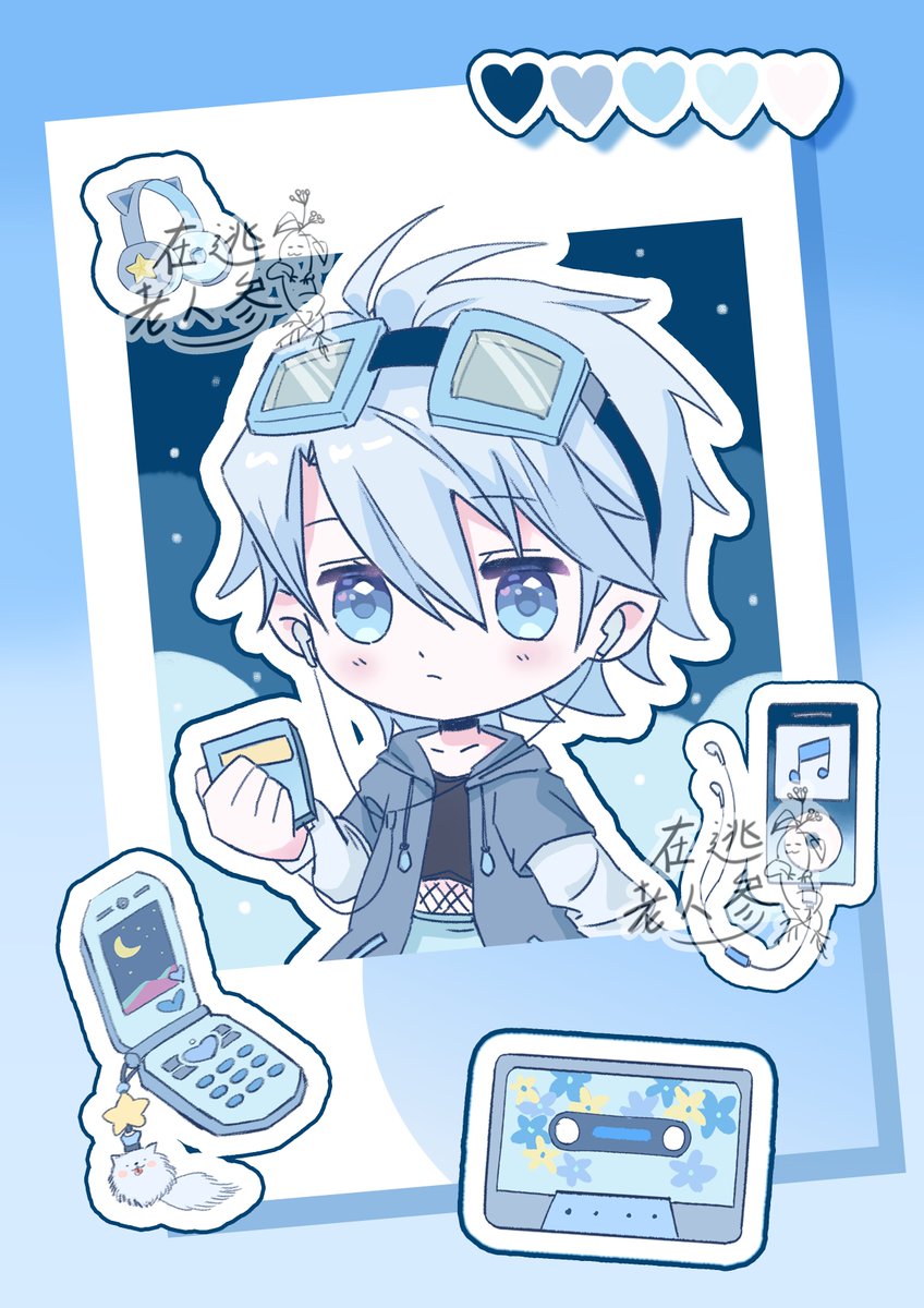 Strider01112's tweet image. #PortfolioDay #PORTFOLIODAY2025  share some my chibi oc works with graphic design~