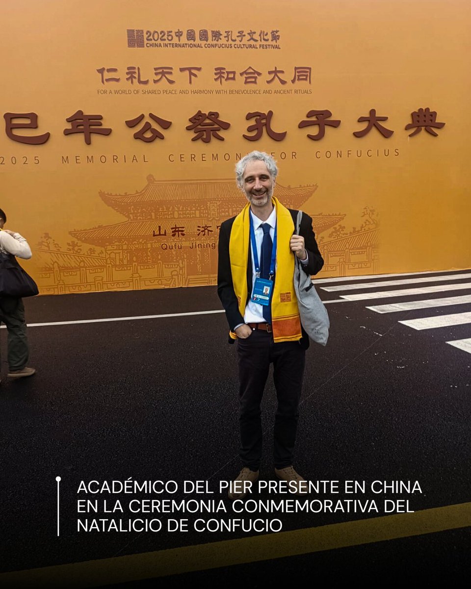 cer_uc's tweet image. 🇨🇳 El académico del PIER, José Miguel Vidal, participó en la Ceremonia Conmemorativa del Natalicio de Confucio, realizada en el Templo de Qufu, China - ciudad natal del pensador -. 

🔗 Lee la nota completa en nuestra web cer.uc.cl