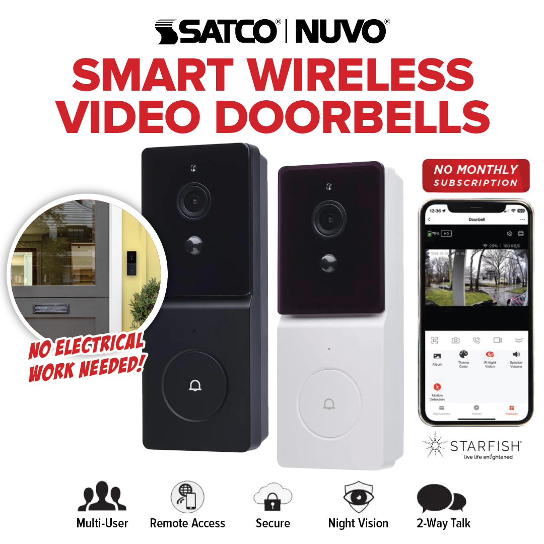 LightingSupply1's tweet image. Secure your home with ease! SATCO|NUVO’s Smart Wireless Doorbell features motion alerts, real-time viewing from anywhere, and a plug-in chime for added convenience. No wiring needed—just plug in and go!
#SmartHome #homesecurity

mailchi.mp/lightingsupply…