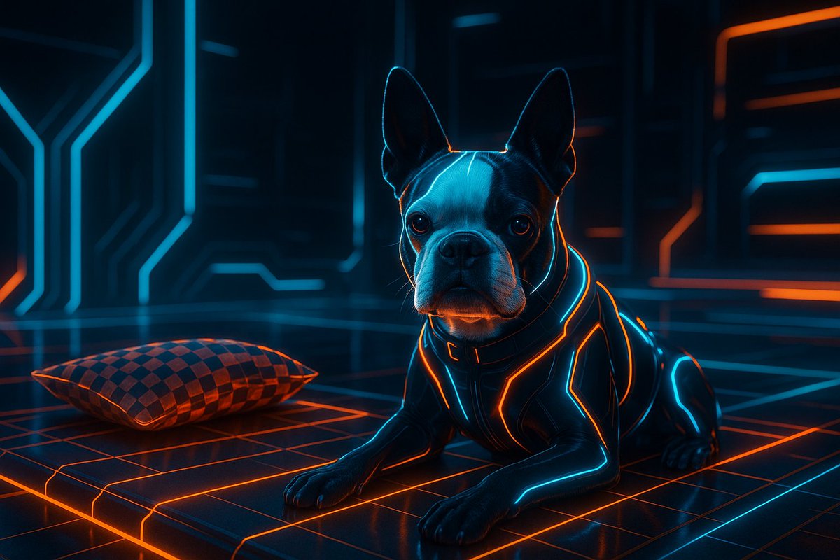 taxedgg's tweet photo. I’ve been a TRON fan forever that’s how I found $ARES at 10k mcap.  

Now I’ve found the legend himself: Marv the dog from Tron Legacy  

Marv has become a full-on meme on Reddit and X  People say, “If Marv isn’t in TRON: Ares, we riot.” Check it out
https://t.co/qy9Jq5ViVn

https://t.co/1FltJ7rYiv