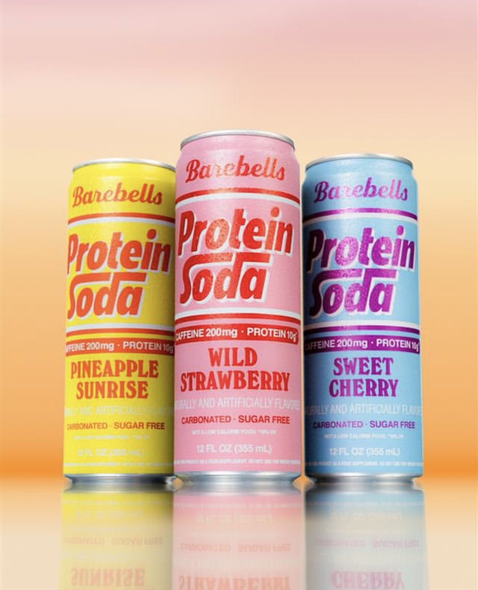 cpgwire's tweet image. Barebells is launching a protein soda line in the U.S.

10g of clear whey protein + 200mg of caffeine 🚀