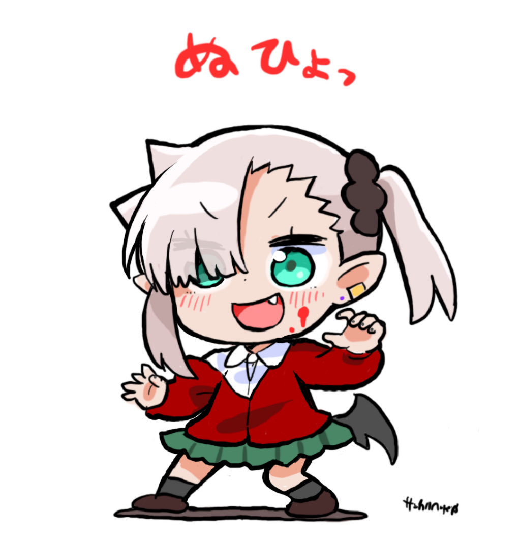 「デフォルメ描きたくなっちゃうね #ちゃんと吸えない吸血鬼ちゃん」|サンカクヘッドのイラスト