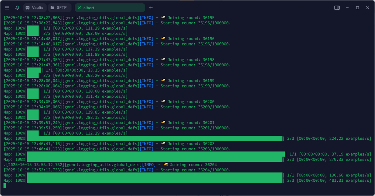 Mr_Albert_blaq's tweet photo. I promised to drop a quick guide on how I participated in the @gensynai testnet node. here’s exactly how I did it. 

First off, you can either use a GPU or a VPS to run your node.
I personally went with a VPS setup.

1st: Head over to Contabo and get yourself a VPS:https://t.co/gYDc10JlYp

Make sure you choose a plan with at least 24GB RAM / 200GB storage.

Once your VPS is ready, open your terminal and follow the steps below: 👇
everything below assumes you’re on Linux.

Step1: Install Python & Basic Tools

Run the following commands:

sudo apt update && sudo apt install -y python3 python3-venv python3-pip curl wget screen git lsof

Step 2: Install Node.js, npm, and Yarn

Install Node.js (v20):

curl -fsSL https://t.co/XSAeeMcpCl | sudo -E bash -
sudo apt update && sudo apt install -y nodejs

Install Yarn:

curl -sS https://t.co/QPBBo8f8Ix | sudo apt-key add -
echo "deb https://t.co/RA5ZolDUWC stable main" | sudo tee /etc/apt/sources.list.d/yarn.list > /dev/null
sudo apt update && sudo apt install -y yarn

Step 3: Start the Gensyn Node

1. Create a screen session (for VPS users):

screen -S gensyn

2. Clone the RL-Swarm repo:

git clone https://t.co/aUxurZZJPQ
cd rl-swarm

3. Create & activate a virtual environment:

python3 -m venv .venv
source .venv/bin/activate

4. Run the node:

./run_rl_swarm.sh

After running, it will prompt you to log in at localhost:3000.
If the page doesn’t open, follow the next steps 👇

Step 5: Fix VPS Connection

Allow necessary ports:

sudo apt install ufw -y
sudo ufw allow 22
sudo ufw allow 3000/tcp
sudo ufw enable

Install Cloudflared:

wget -q https://t.co/9Q6CllDmda
sudo dpkg -i cloudflared-linux-amd64.deb
cloudflared --version

Run the tunnel:
Make sure your node is still running on port 3000, then in a new terminal:

cloudflared tunnel --url http://localhost:3000
Copy the link that appears and open it on your local browser, then log in with your email.

After doing this return to your main screen. (The first screen you opened). 

It will prompt: Would you like to push models you train in the RL swarm to the Hugging Face Hub? [Y/N] Enter N

Next It will prompt: Enter the name of the model you want to use in huggingface repo/name format, or press [Enter] to use the default model. (press Enter and get defalut model). 

Finally It will prompt: Would you like your model to participate in the AI Prediction Market? [Y/N] Enter Y

If you have followed this guide currently your node will be up on running. 
Congratulations.

Useful Commands

Detach from screen: Ctrl + A + D
Reattach: screen -r gensyn

Monitor your node progress here: https://t.co/h8yUc2N73A