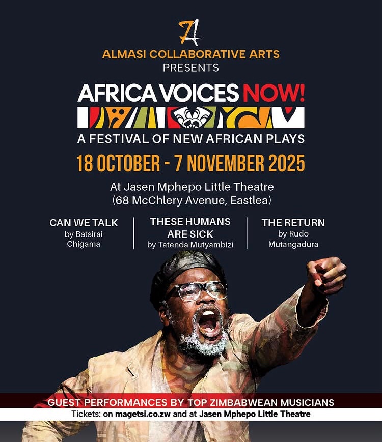 Would you be convinced if I told that <a href="/DanaiGurira/">Danai Gurira</a>'s Almasi Collaborative Arts will be staging AFRICA VOICES NOW! - a festival of new African plays, at Jasen Mphepo Theatre? This is the culmination of 13 years of work &amp; set to be a historic showcase

#AfricaVoicesNow #AlmasiArts