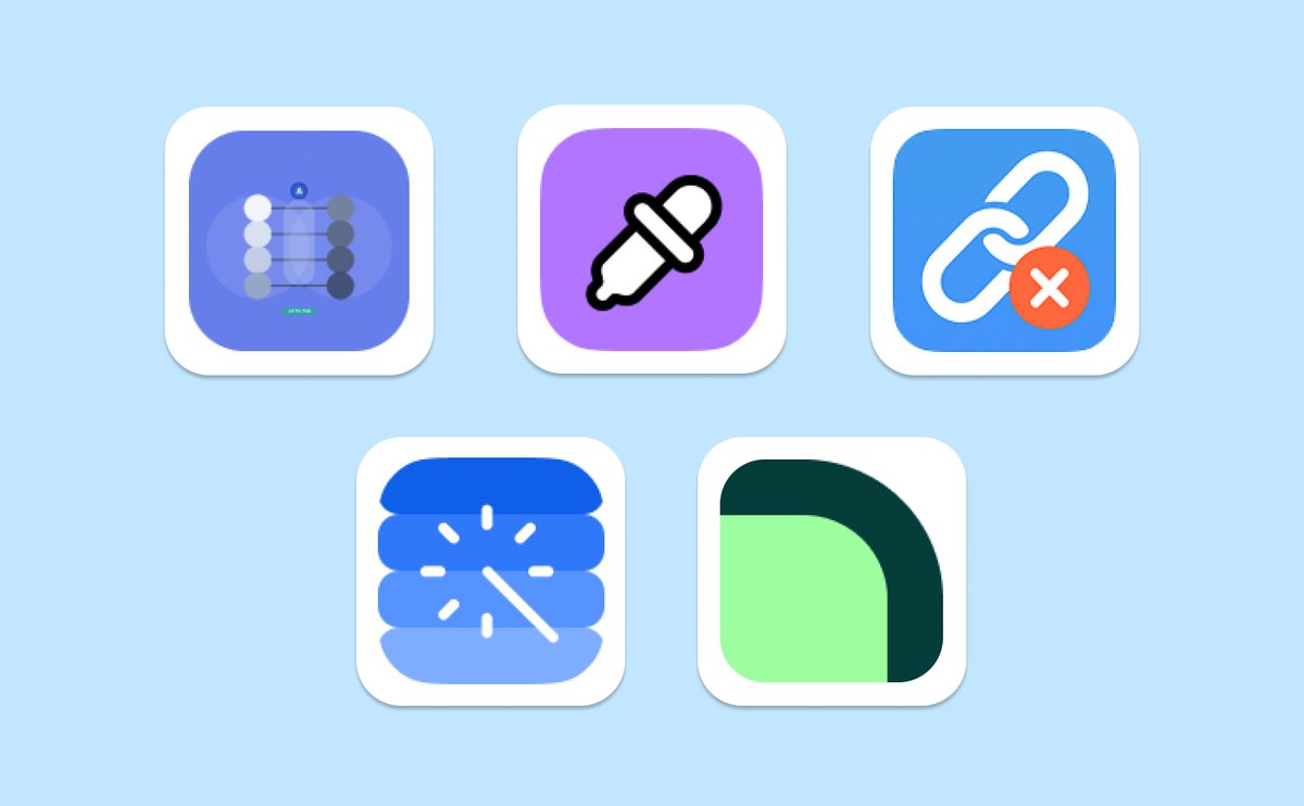 figpluginweekly's tweet image. Precise palettes, clean prototypes and perfect radiuses 🤩

🎨 Color Bridge by @imabdrabo
🧩 Color Guesser Game
🧽 Prototype Link Cleaner
🕶️ Shade Perfection
🪄 Smoother by @_mhmdlsyd

figmapluginweekly.substack.com/p/week-75