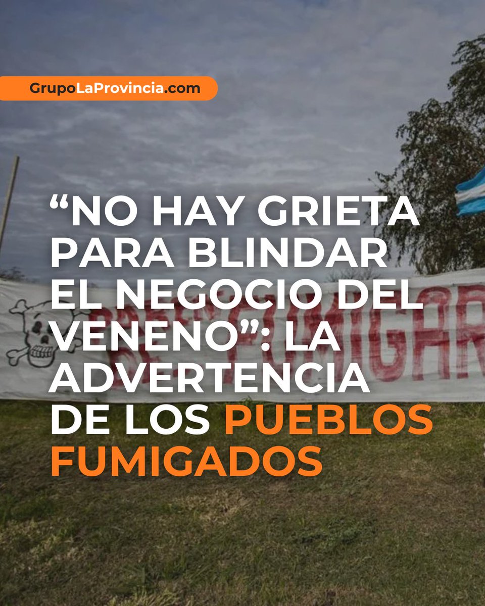 ⭕️ “No hay grieta para blindar el Negocio del Veneno”: la advertencia de los pueblos fumigados

MÁS INFORMACIÓN: grupolaprovincia.com/contenido/5907…

Comunidades bonaerenses alertan sobre agrotóxicos y violación de derechos. Exigen acción inmediata contra el Proyecto de Fitosanitarios en el