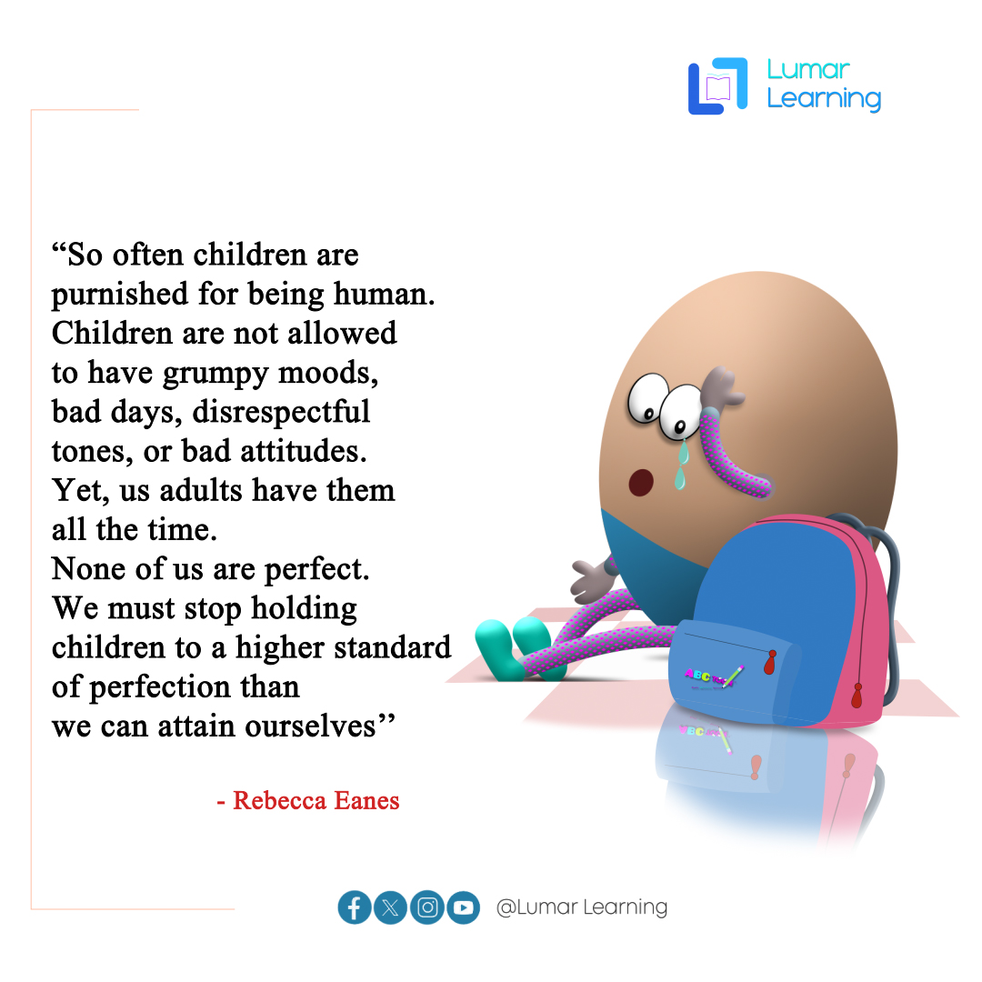 lumarlearning's tweet image. If we expect children to learn emotional regulation, shouldn't we first model what it looks like to be human without shame—grumpy moods and all?
Fellow caregivers, what do you say?
#lumarlearning #elearning #ECD #parenthood #children #parentingtips #ABCToon #education #kidsbooks