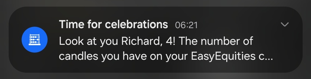 Proza765's tweet image. 5 year anniversary will be at 50k
@EasyEquities