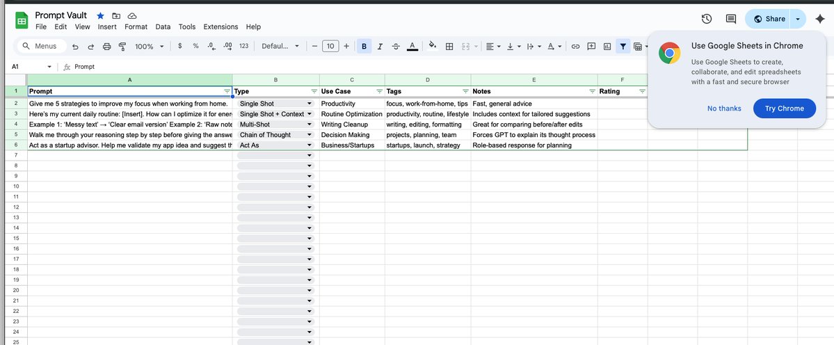 🧠 AI Tip: Stop losing your best prompts.

Still pasting prompts into random docs or chats? You’re wasting time.
Smart creators organize prompts like tools, not text.

I built a simple system to fix that, and it’s 100% free 👇
📂 getprompting.com

#AITips #GetPrompting