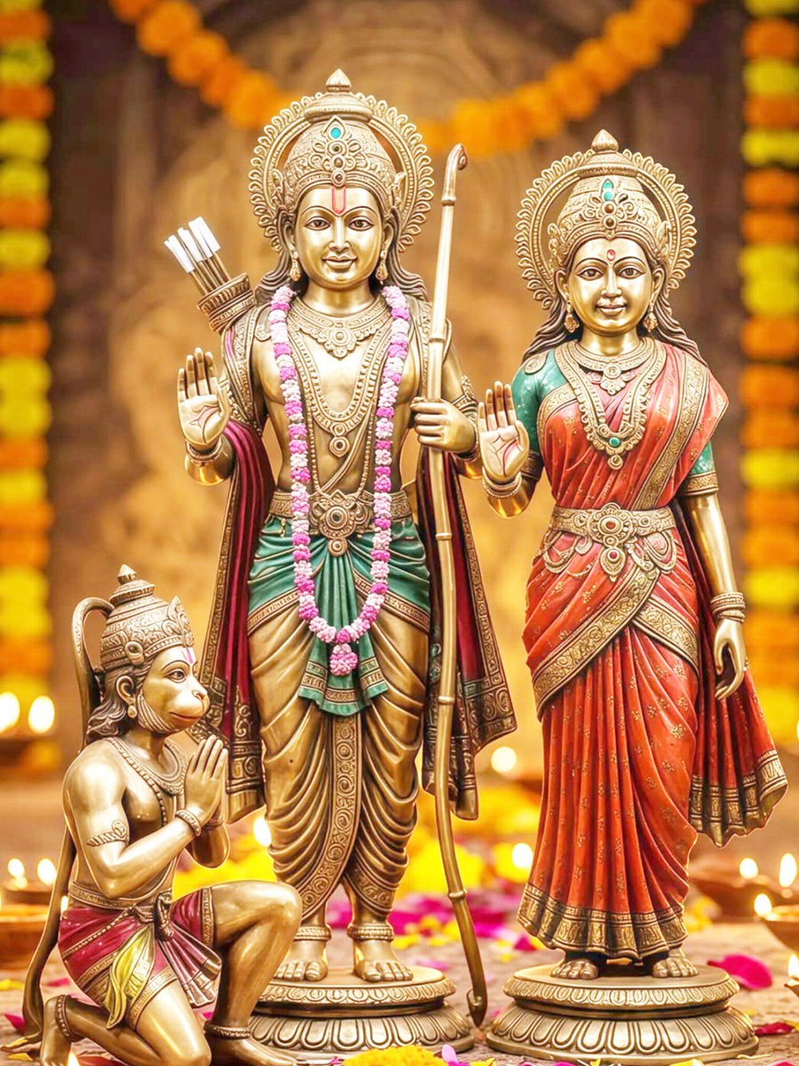 मर्यादा पुरुषोत्तम श्रीराम  जिनके जीवन का हर कर्म मानवता के लिए प्रेरणा है।
जय श्री राम 🙏