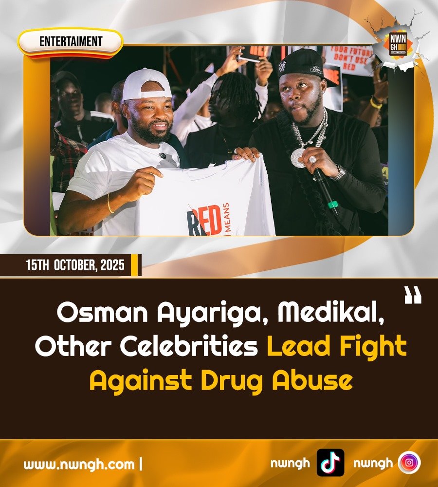 nwn_gh's tweet photo. Osman Ayariga and Medikal Lead Campaign Against Drug Abuse https://t.co/dsfXGk2F8U https://t.co/OynNnT6Xh2