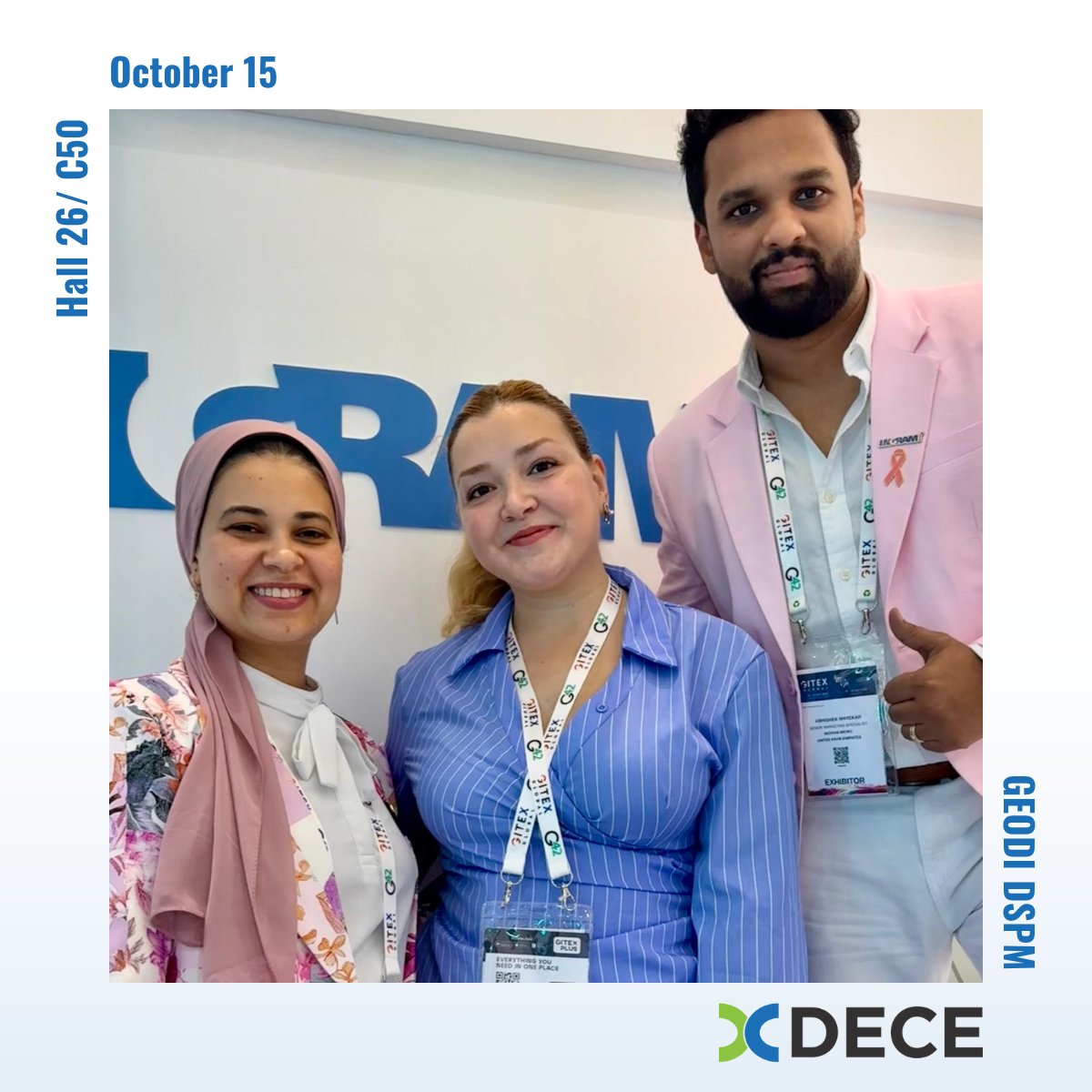 SoftwareDECE's tweet image. 🌐 GITEX Global 2025 is in full swing!
DECE Software is at the heart of innovation — shaping the future of data security with GEODI DSPM.
📍 Visit Hall 26 / C50 and experience next-gen Data Security Posture Management.
#GITEXGlobal2025 #DECESoftware #GEODIDSPM #Dubai