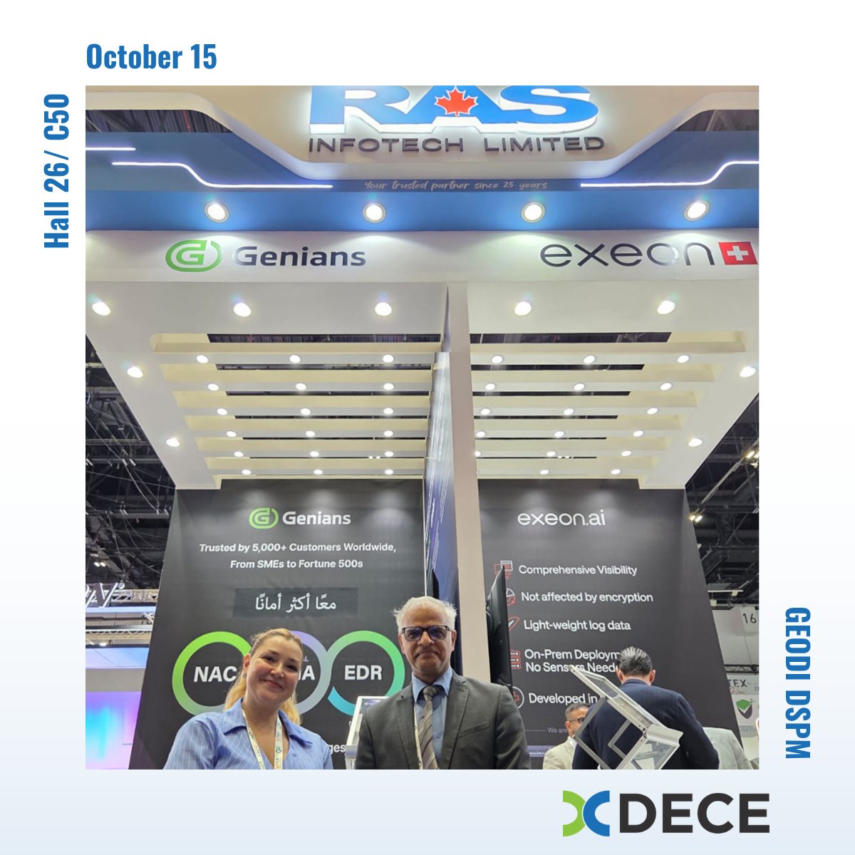SoftwareDECE's tweet image. 🌐 GITEX Global 2025 is in full swing!
DECE Software is at the heart of innovation — shaping the future of data security with GEODI DSPM.
📍 Visit Hall 26 / C50 and experience next-gen Data Security Posture Management.
#GITEXGlobal2025 #DECESoftware #GEODIDSPM #Dubai