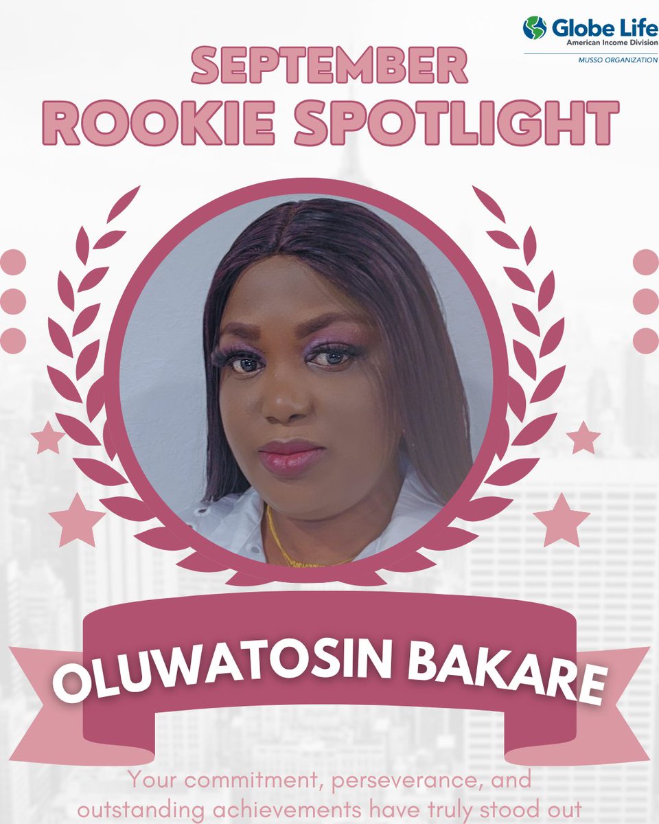 MussoOrg's tweet image. 🎉 Congratulations to our September Rookie of the Month, Oluwatosin B! 🌟 Your drive, passion, and commitment inspire us all. Keep leading the way! 💼 #MussoOrganization #GlobeLifeLifestyle #YOUvsYOU