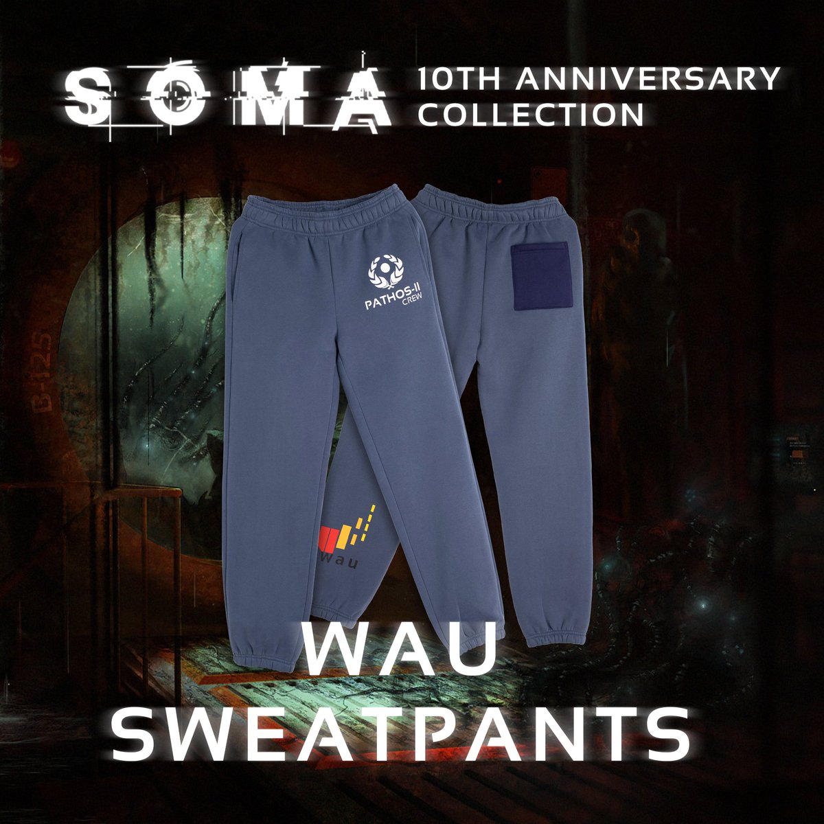 frictionalgames's tweet image. ONLY 24H REMAINING
Time is running low to snag the SOMA 10th Anniversary apparel 🕒