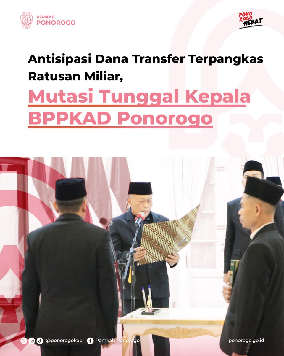 PonorogoKab's tweet image. “Kekuatan APBD berkurang banyak karena transfer ke daerah (TKD) berkurang,” kata Kang Giri.

Selengkapnya: ponorogo.go.id/2025/10/15/ant…

#ponorogoHEBAT #ponorogokab #bappeda #bapperida #asn