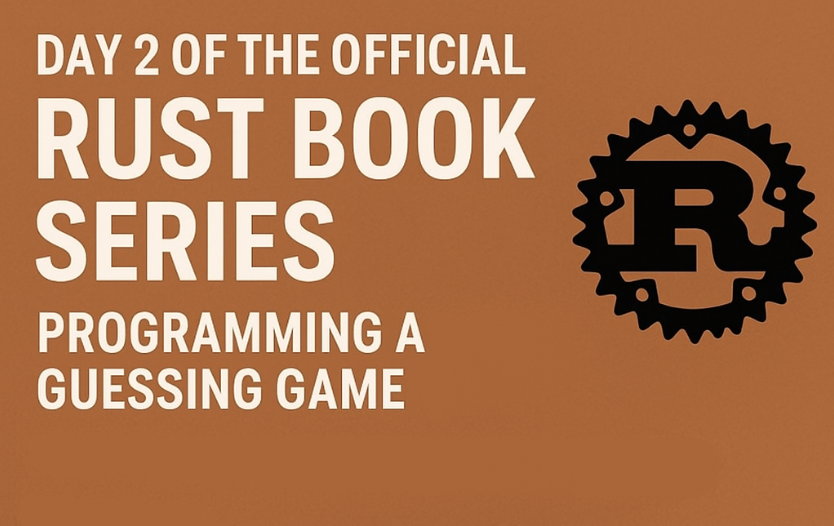 🦀Day 2 of the Official Rust Book Series Let's learn about chapter 2 ...