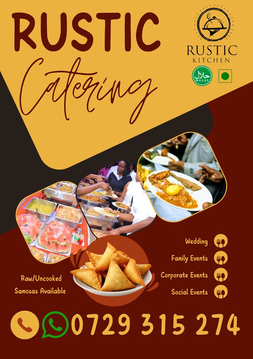 RusticKitchenKe's tweet photo. May Raila Odinga, Agwambo, Tinga, Rest In Power at 80.
We are celebrating 80 yrs of a patriot well lived

Get yourself the best Samosas in Nairobi, #Kenya
Delicious Halal beef or Veg made from the best and freshest ingredients. 
12 Raw 540/-
12 Cooked 660/-
#KenyaIn2055
#kdfday https://t.co/NRoBZArufv