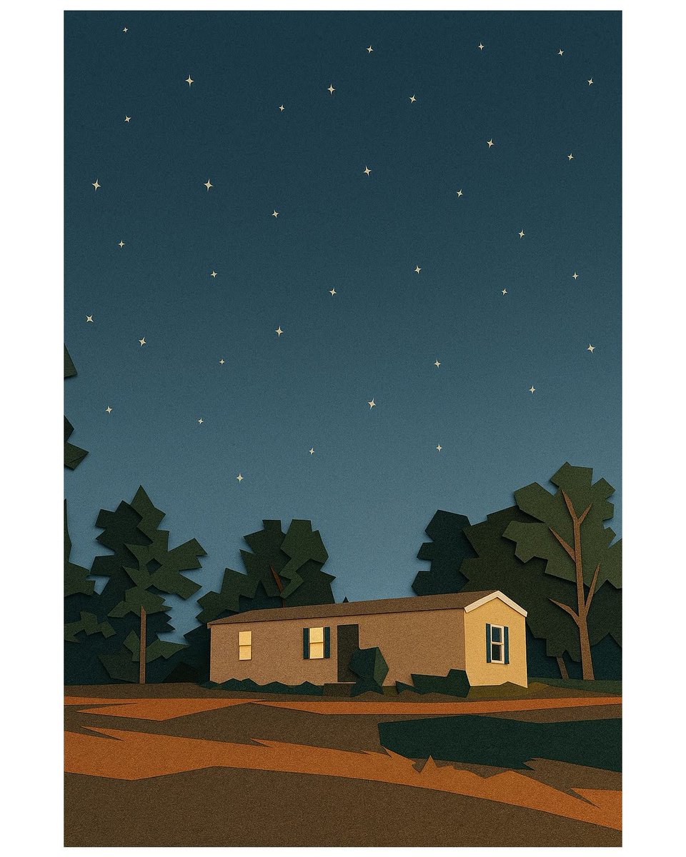 ThatMattAvery's tweet image. AI Prompt: &quot;Transform this picture I took into something more interesting.&quot;

----------------------------

#fujifilm #fujifilmxpro3 #photography #nightphotography #night #stars #house #shadows #ominous #transformation #ai #pixelart #papercraft