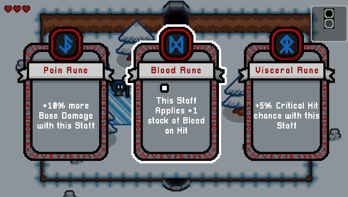 NorthWardStdio's tweet photo. You can Enhance your Staff with Runes for Powerful Aracne Effects! 🪄 I wonder what sort of builds people will make with this? 🧐

#indiedev #pixelart #norse #RuneBound #gamedev https://t.co/nkDquR3WZz