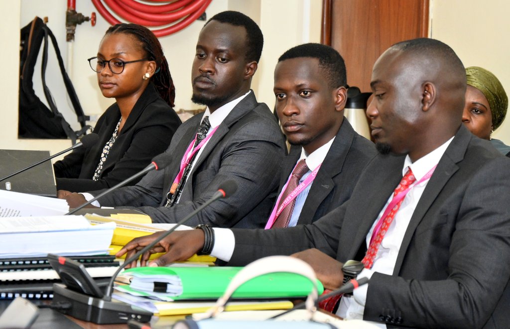mofpedU's tweet photo. Finance Minister @MatiaK5 accompanied by Ministers including @GenWamala @DrRwamiramaBK @drsam_mayaja  @LillianAber  & @JCMuyingo today appeared before @Parliament_Ug Committee on National Economy to present the proposal to borrow up to USD 1,341 million from the International Development Association of @WorldBank & also receive grants worth USD 328.3 million to finance a number of projects and programs in Uganda.

The projects & Programs include: Phase four of the Northern Uganda Social Action Fund (NUSAF IV); Phase two of the Development Response to Displacement Impacts Project ( DRDIP II); Uganda Learning Acceleration Program (ULEARN); Uganda Cities and Municipalities Infrastructure Development (UCMID) Program and Uganda Strengthening Public Investment and Asset Management for Growth and Resilience Program (PIMPLUS).

@MatiaK5 also presented the proposal to borrow USD 20 million from BADEA for the Nebbi -Goli road (16KM) and Euro 115,876,831 from Standard Chartered Bank to finance the critical oil roads package 6B (design & build upgrading of Karugutu-Ntoroko road 56km, link to Rwebisengo 8.2km and 3.3km of town roads in Ntoroko, making a total of (68km).

Kasaija also presented the proposal to borrow EURO 192,959,605.47 from CITI Bank to finance the proposed Phase 1 of the Enhancing  Agricultural Production, Quality and Standards for Market Access Project.

This particular project is expected to improve the quality of Uganda's agricultural products for local and external markets.

@MatiaK5 requested @Parliament_Ug to approve the loan requests to finance the above areas which will contribute to Uganda's Tenfold Growth. 

The Committee Chairperson Hon. Ikojo John Bosco received the proposals and said Committee was ready to scrutinize the proposals and report back to the House.
@MoWT_Uganda
@OPMUganda
@MAAIF_Uganda
@Educ_SportsUg
@ministry_lands