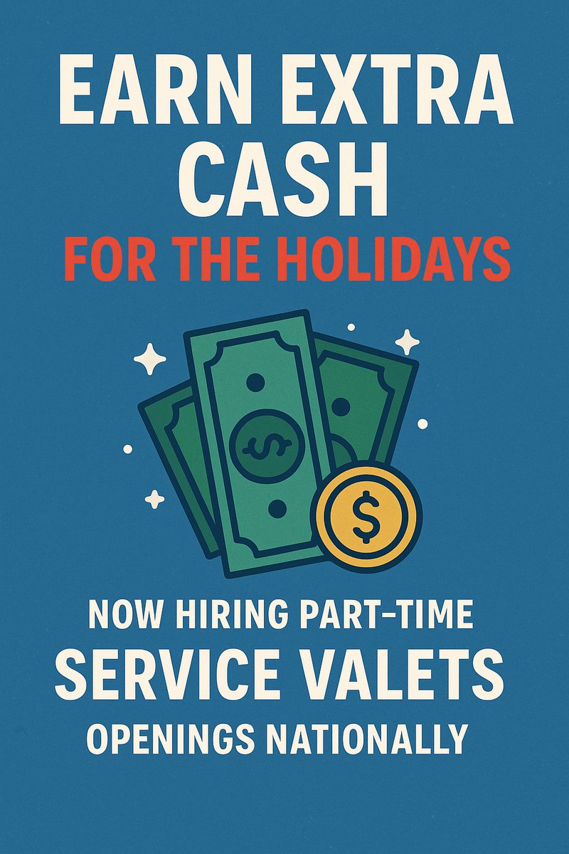 ValetLivingJobs's tweet photo. The holidays are coming fast; start earning now! 

Join us as a part-time Service Valet (trash collection) and earn extra cash in the evenings.

10–15 hrs/week •  Sunday–Thursday • Nationwide openings

Perfect side gig to fund your holiday season

Apply today: https://t.co/sWL5Ph1qB7

#NowHiring #HolidayCash #SideHustle #GetPaidGetFit