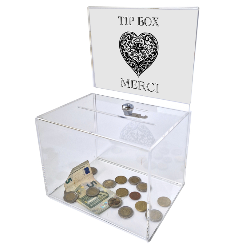 boitesaidees's tweet photo. Tirelire à pourboires grande transparente avec serrure et impression https://t.co/kpoeQPCvVW #tipbox #tirelireapourboires https://t.co/aYXCURPZg9
