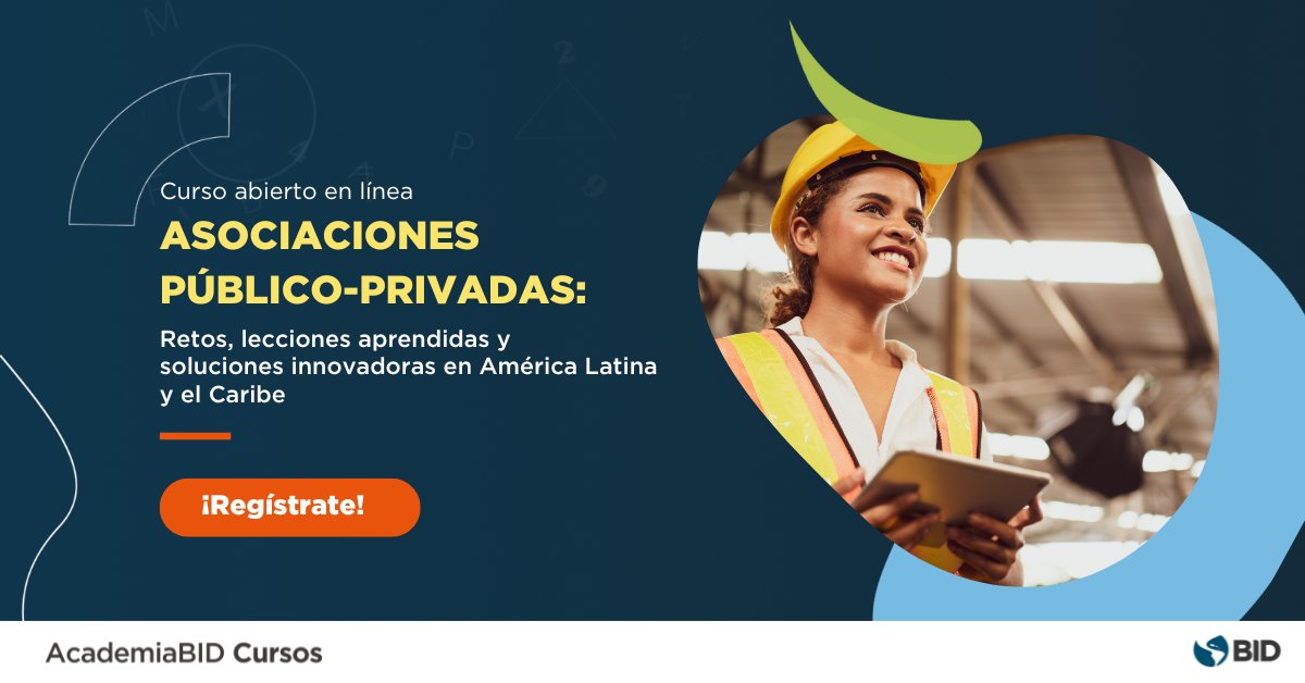 el_BID's tweet image. Las APP son clave para construir infraestructura sostenible y servicios públicos de calidad 🌎
Aprende a diseñarlas, estructurarlas y gestionarlas en el curso de AcademiaBID.
👉 bit.ly/4q8EfhR