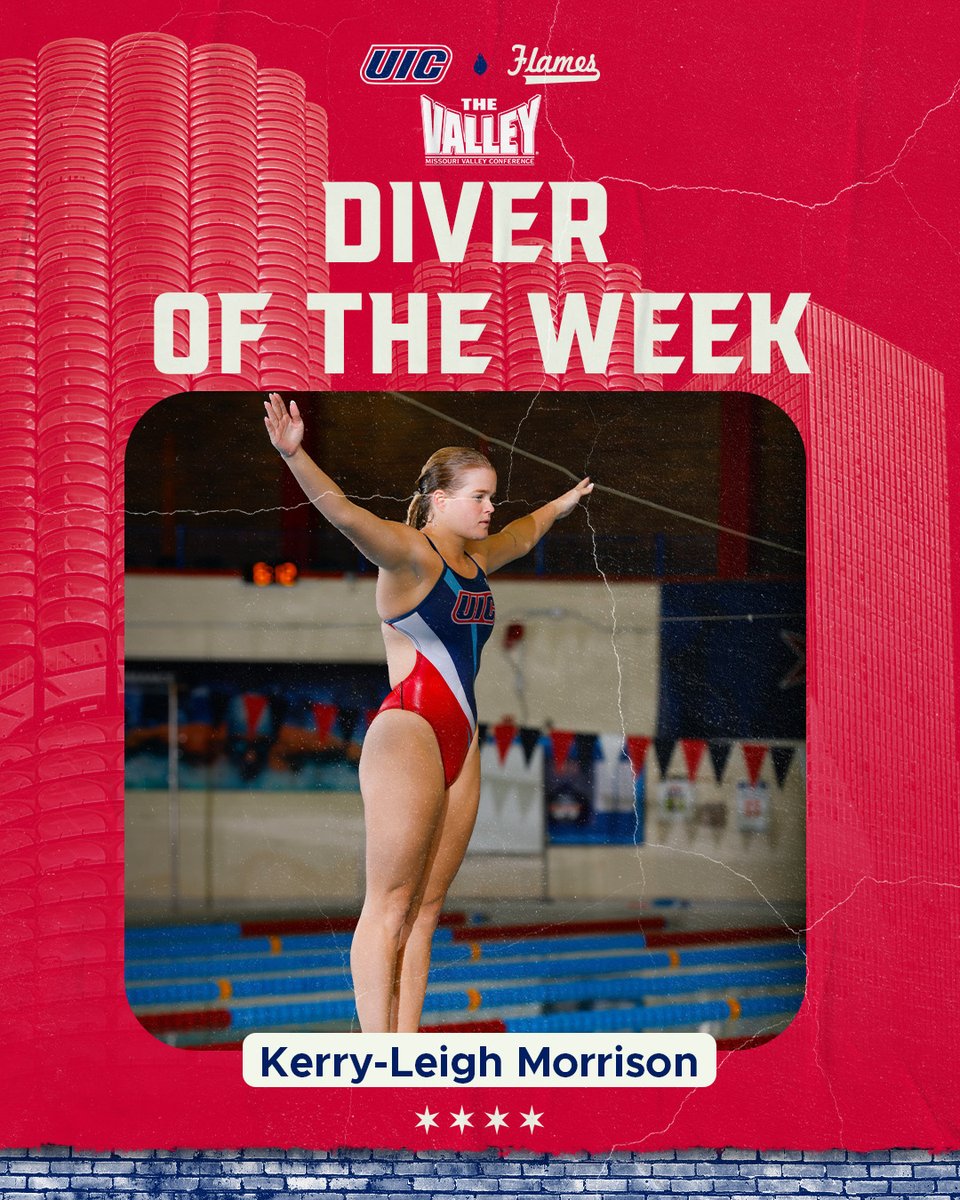 🗣️ WAY TO GO KERRY! 

Congrats to Kerry-Leigh Morrison on being named the <a href="/MVCsports/">Missouri Valley Conference</a> Women's Diver of the Week! 

#ChicagosCollegeTeam 🔥