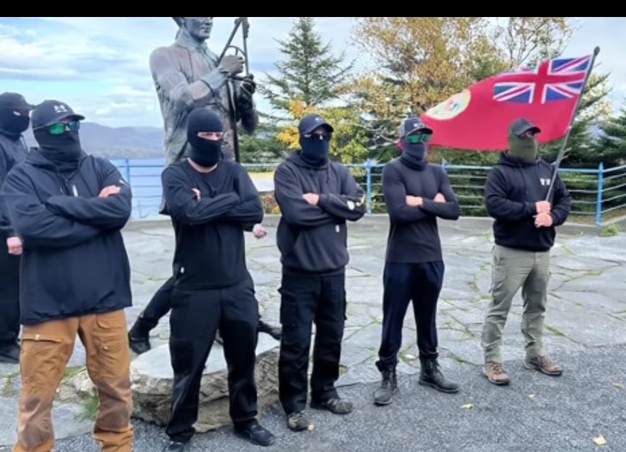 kaebee23's tweet image. Anyone from corner Brook recognize any of these shapes from corner Brook? Most faces are completely covered, but I thought someone might recognize body type.  NAZIS ARE NOT WELCOME HERE!!