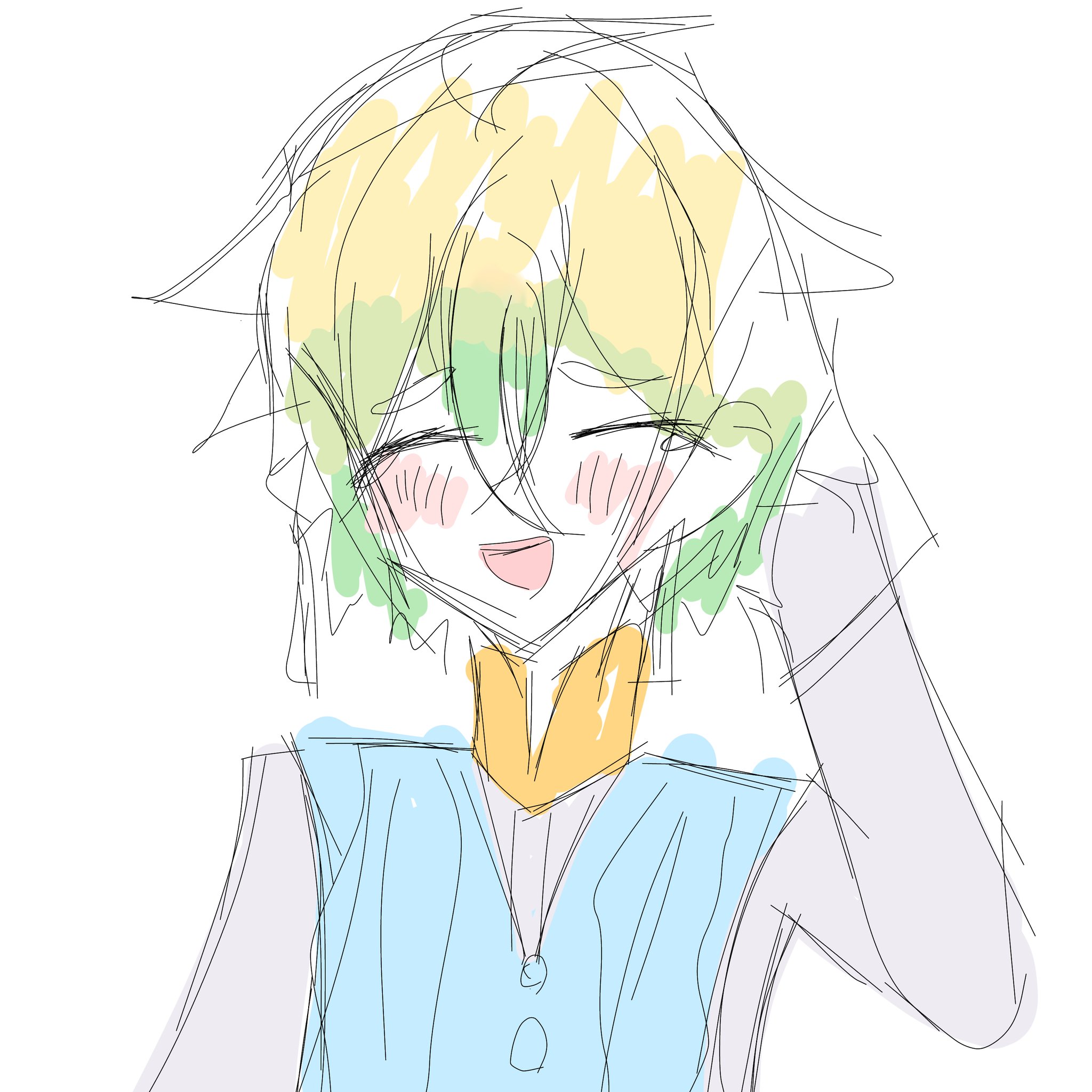 専用 手描きイラスト ばく 推し! Luzaku🩵*Häppÿ Bïrthdäÿ*🎂✨ 今年も推しのお誕生日をお祝い