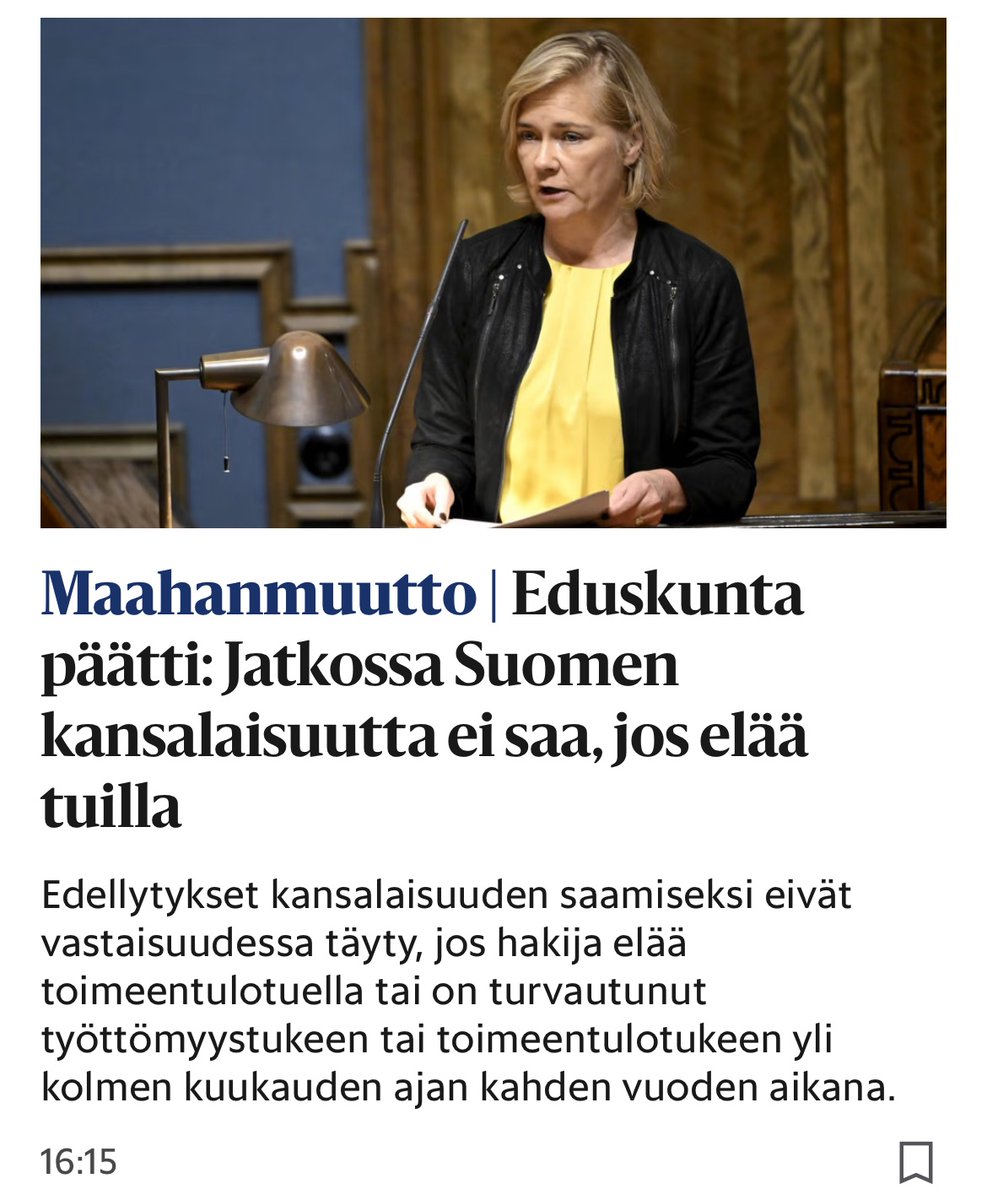 Näin päätimme tänään!

Mutta: joka ainoa demari äänesti tätä vastaan. Miettikääpä, millainen Suomesta jälleen tulee, jos Antti Lindtman nousee pääministeriksi.

Perussuomalaiset korjaa nyt edellisten hallitusten tekemiä virheitä. Työmme tarvitsee jatkoa myös vaalien jälkeen.