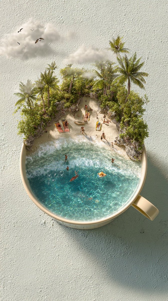 icreatelife's tweet image. May your coffee taste like a walk on the beach 🏝️