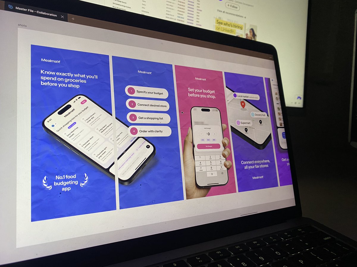 UIsnazzz's tweet image. Today I’m making App Store screen shot designs for my 2nd AI app launching in a bit.
Also whipping up a cool landing page in framer, stay tuned!