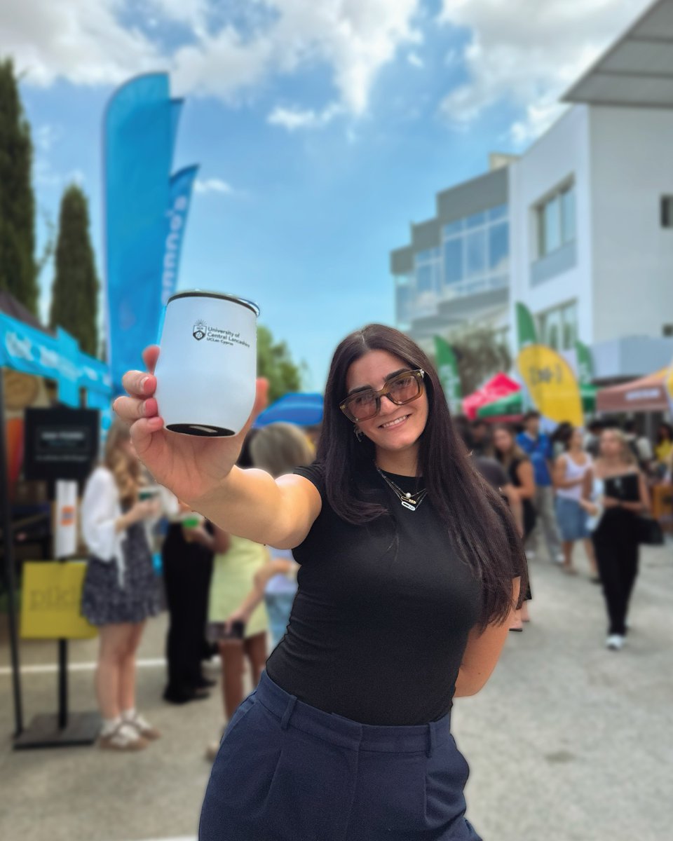 UCLanCyprus's tweet image. ☕✨ Fuel your day, one sip at a time! Our travel mug is your perfect companion for early lectures, library sessions, and coffee on the go. 
🛒 eshop.uclancyprus.ac.cy/product/travel…
#UCLanCyprus #StudentEssentials #CampusFuel #MugOnTheMove #MoreThanAUniversity