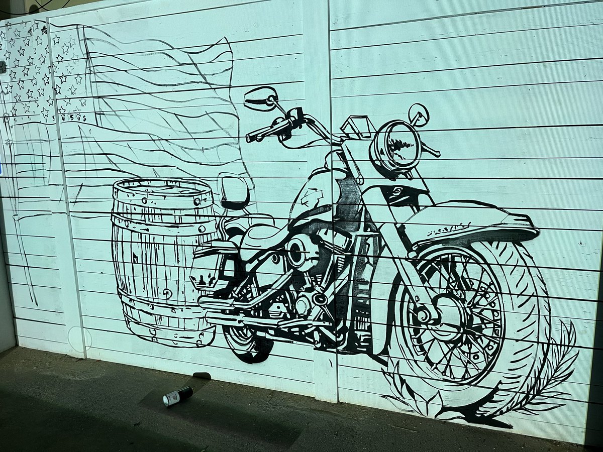 Started a new mural at Whiskey Saloon in PCB FL
The bar was initially established in 1946c making it the oldest saloon in town.