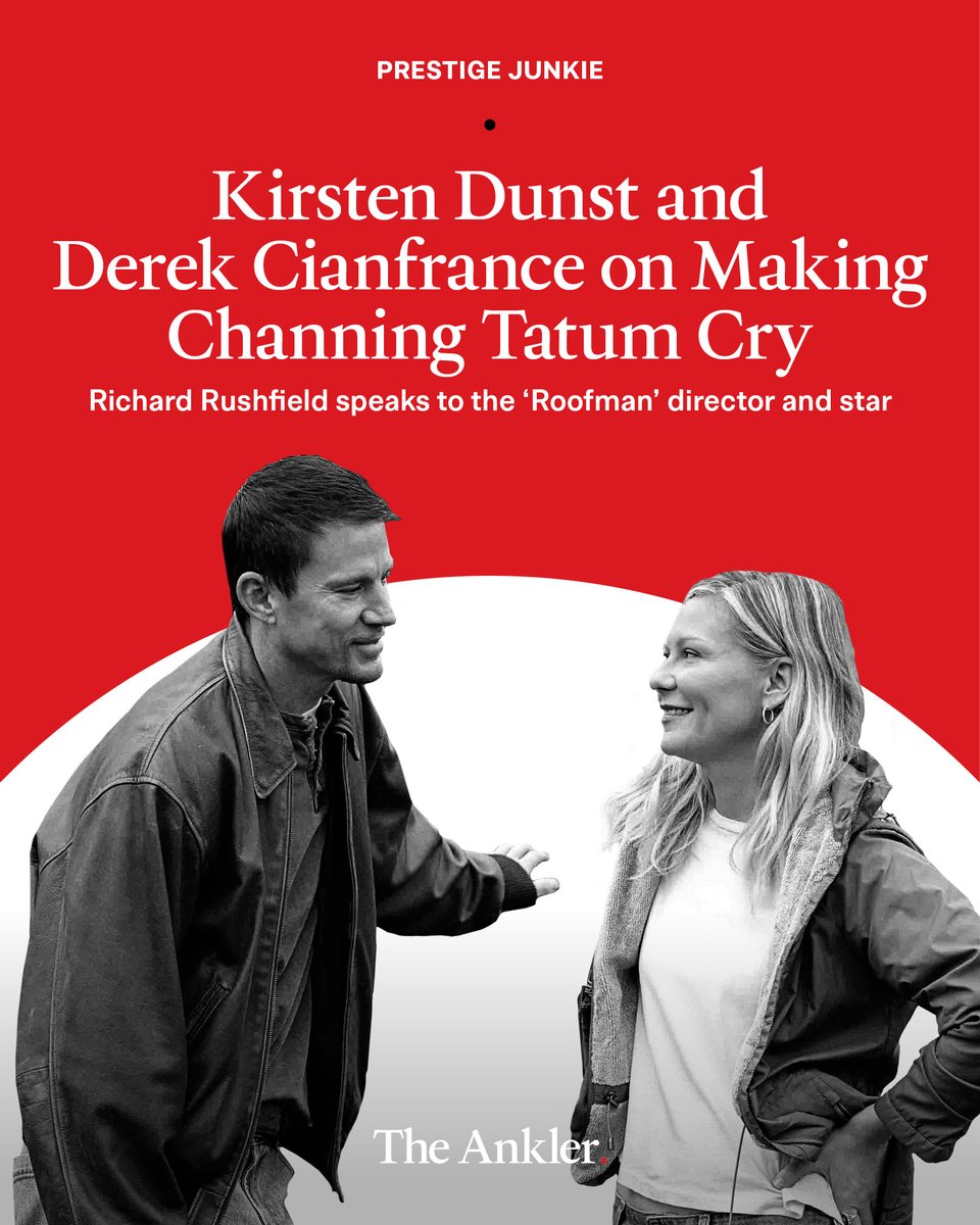TheAnkler's tweet image. .@richardrushfield sits down with Kirsten Dunst and Derek Cianfrance to unpack Roofman: a tender, true-story romance set in a Toys “R” Us. Dunst’s quiet power anchors the film and could finally earn her an overdue Oscar: theankler.com/p/bradley-coop…