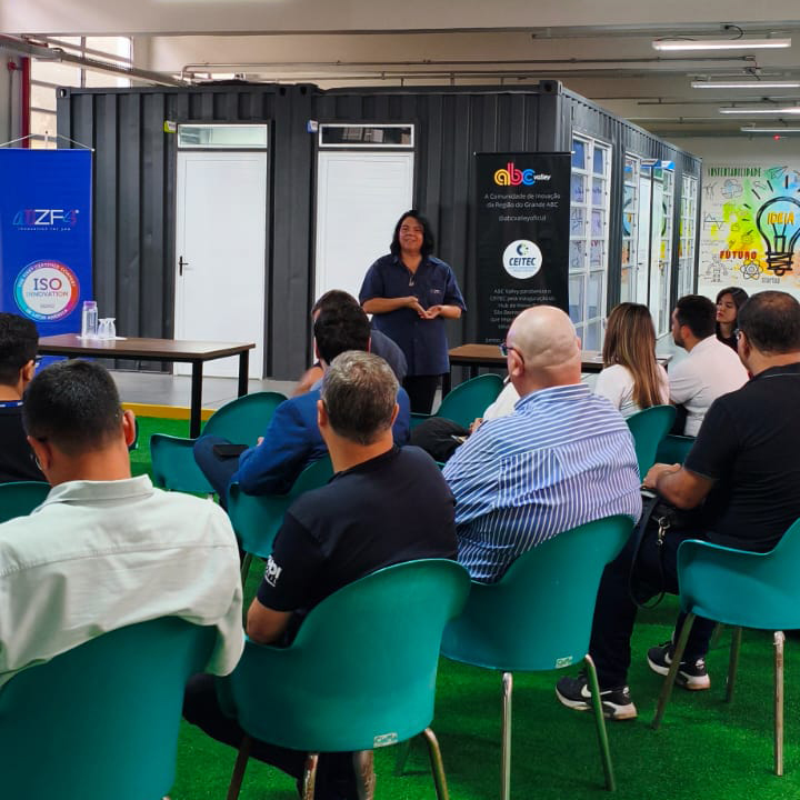 mzf4_group's tweet image. On October 8 at CEITEC, #MZF4 experienced an inspiring milestone dedicated to Innovation and Technology. COO Mônica Vilah, together with Quality Manager, Daniela de Moraes, led a special lecture for major companies and educational institutions from São Bernardo do Campo (Brazil).