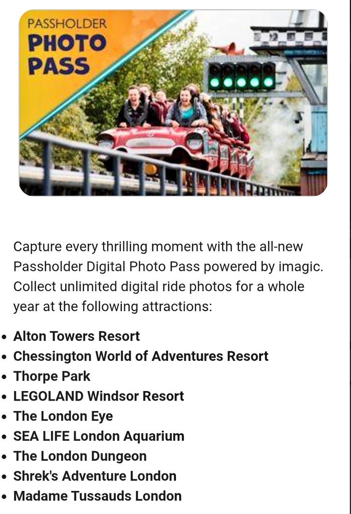 Merlin Essential Annual Pass replacing some legacy passes (Discovery / Silver)

Also slipped in discreetly the return of the annual photo pass at £100.00 including midways