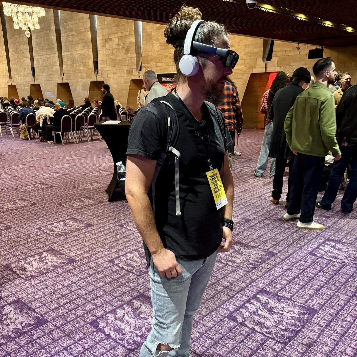 DrawAndCode's tweet image. Thanks again to everyone who came through the #GeneratorConference to try our spatial music video featuring the brilliant @bigdaddykoj 🎤 The whole week has been a fascinating exploration of the art and business of music. 🔊 @bpi_music #MercuryMusicPrize #MercuryMusicPrize2025