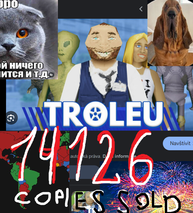 a month has passed since release and in that time TROLEU sold over 14000 copies! thank you!! i made a special image to celebrate the occasion