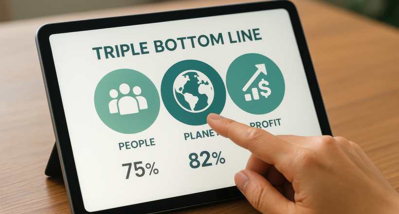 EducaMaisBrasil's tweet image. 🌱💼💛 O Triple Bottom Line (#TBL) mede o sucesso de uma empresa por 3 pilares: Pessoas, Planeta e Lucro. Empresas sustentáveis equilibram resultados financeiros com responsabilidade social e ambiental. #Sustentabilidade #TripleBottomLine
Saiba + abre.ai/nOzH
