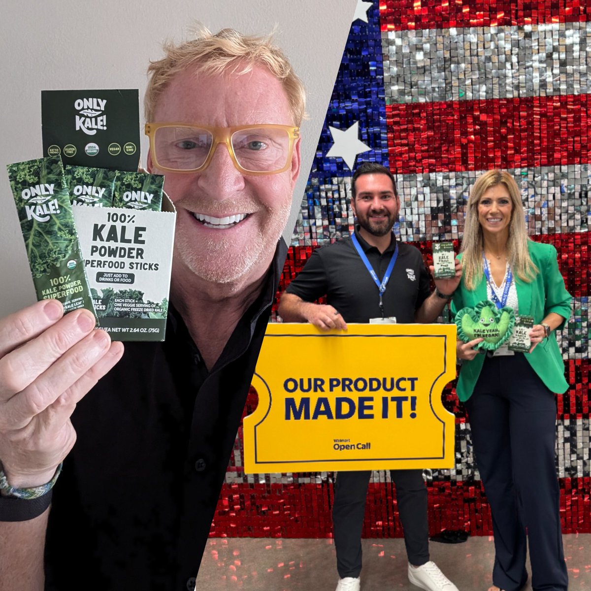 Sustainable_CS's tweet photo. OnlyKale is coming to Walmart shelves! OnlyKale was selected as a Golden Ticket winner and will be rolling out to Walmart stores nationwide! 🇺🇸 
Now available online at Walmart: https://t.co/osRzX0Lzuc or on Amazon: https://t.co/xTKNX5xDDk https://t.co/kXC0DeNJ2Z