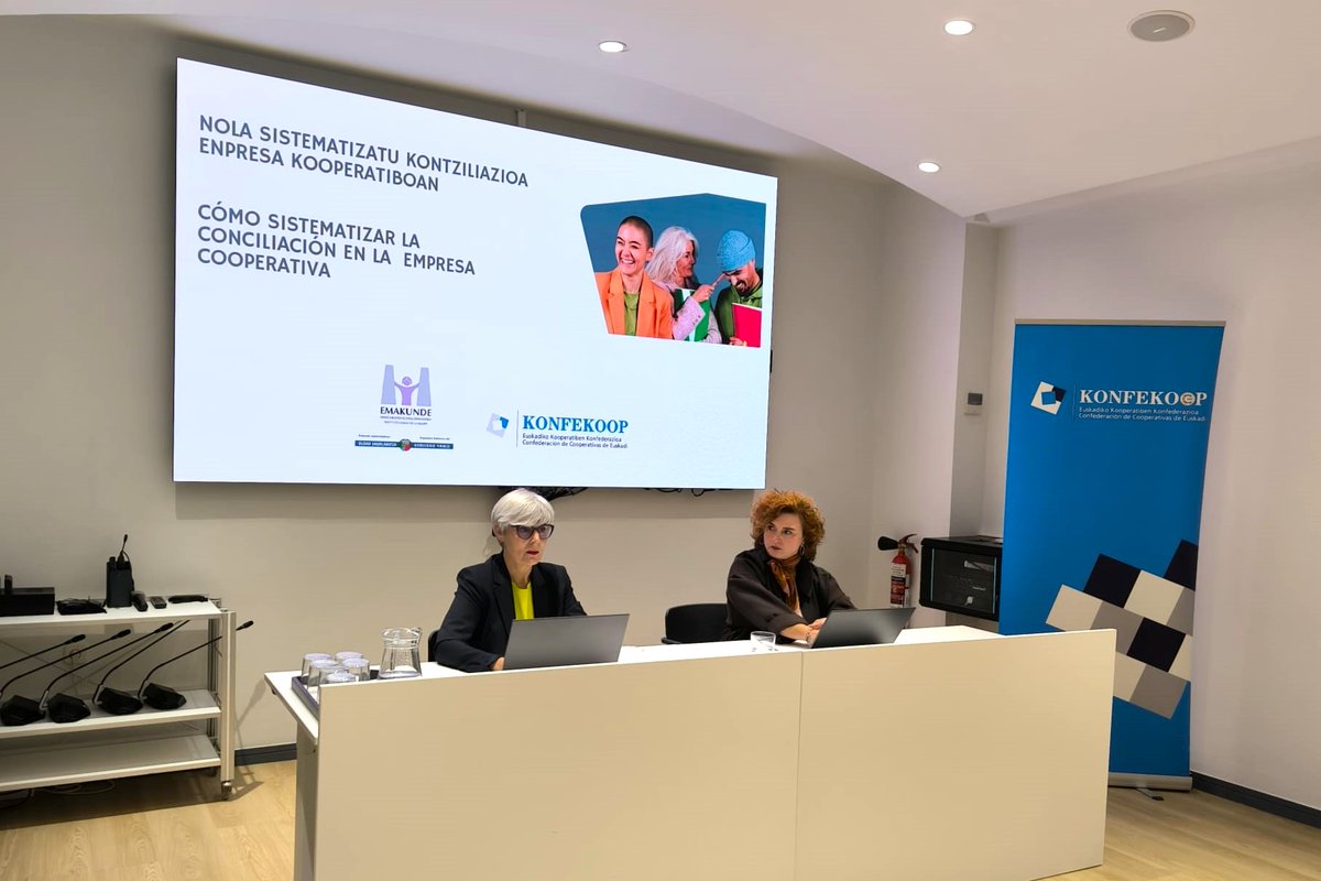 📄 Konfekoop avanza en la integración de la conciliación en el modelo de gestión de las cooperativas.

➕ <a href="/emakundEJGV/">Emakunde</a> apoya el proyecto de las cooperativas, que hoy han celebrado una jornada al respecto.

📎 irekia.eus/irekia/DB4