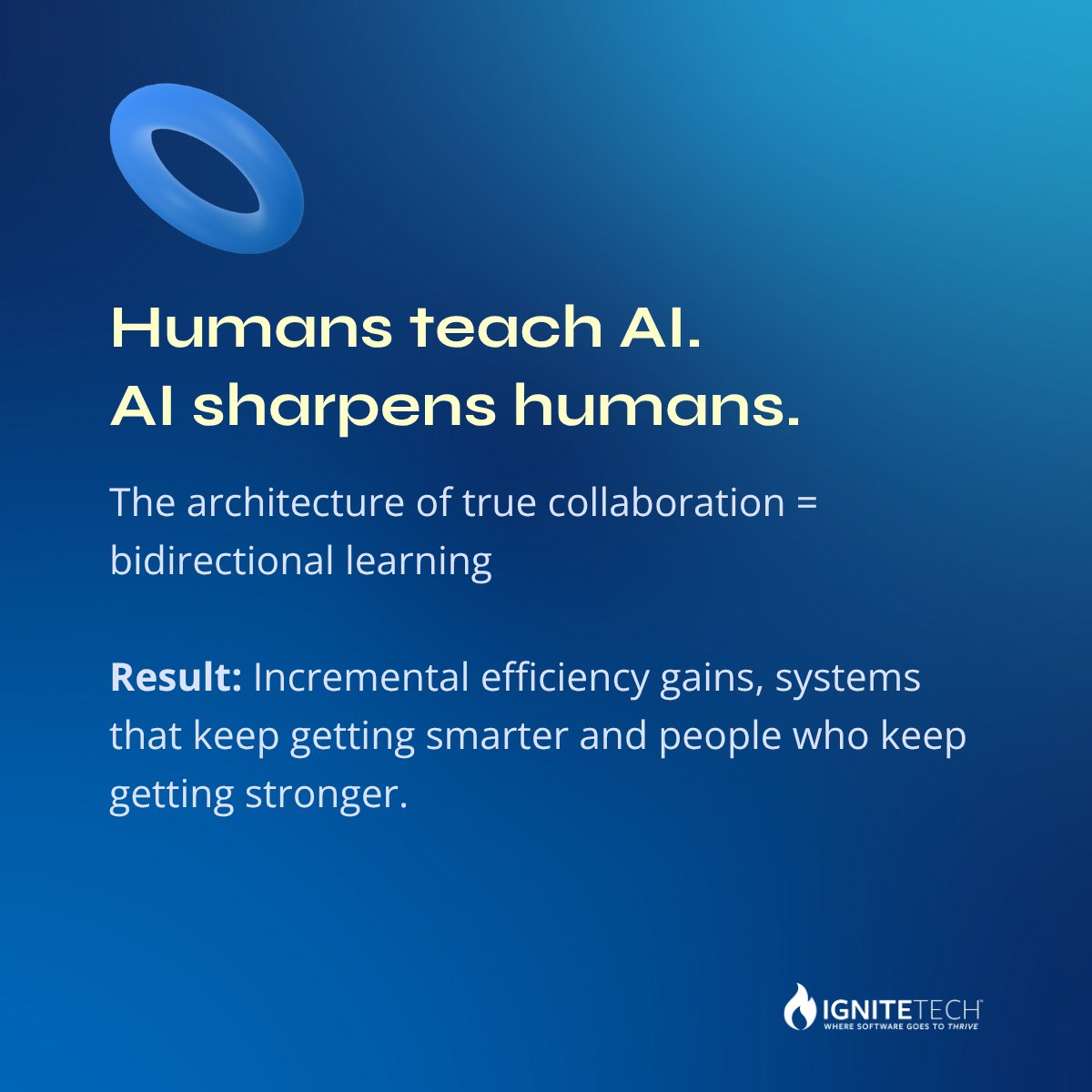 IgniteTech's tweet image. Most companies ask the wrong question about AI agents. The real one: How can they work with us to achieve what neither could alone?
Don't miss @TheGenAICEO's guest piece in @TheAIJournal1 on turning AI agents into business partners: aijourn.com/why-ai-agents-…
#AIImplementation