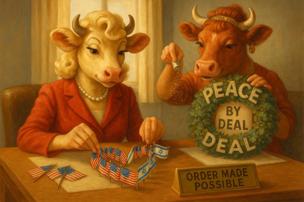 TiffanyReesMoog's tweet image. @VSpiker51935 Everyone praying the ceasefire holds but half the pundits can’t let go of the ratings. I guess peace doesn’t sell ad slots. (cryptocowz.io) #Cowservative #PearlsandPolicy #CeasefireWatch #HostagesHome #TrumpPeace